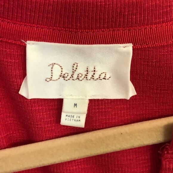 Anthropologie | Deletta orange top, medium - Picture 4 of 6